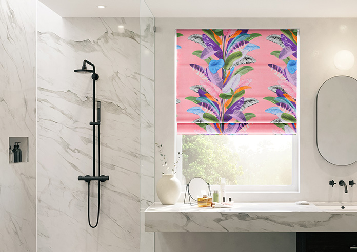 Palm Springs, Pink - Twist&Fit Roman Blind - Image 3
